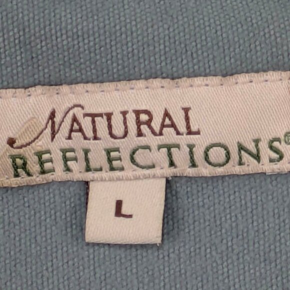 Natural Reflections Shacket Shirt Womens L Green Gorpcore Cabincore Lumberjack - Picture 8 of 10